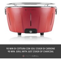 photo InstaGrill - Barbecue de Table Sans Fumée - Rouge Corail + Kit de Démarrage 4